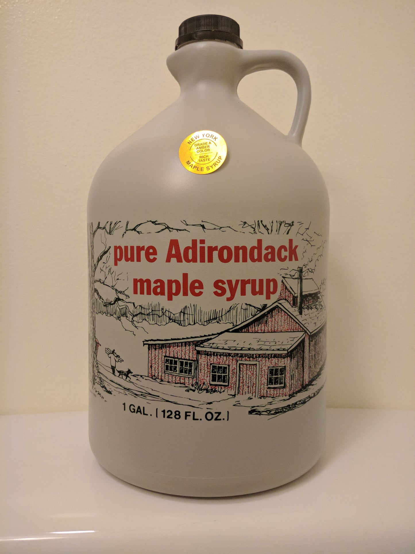 100% Pure Adirondack Maple Syrup Jugs