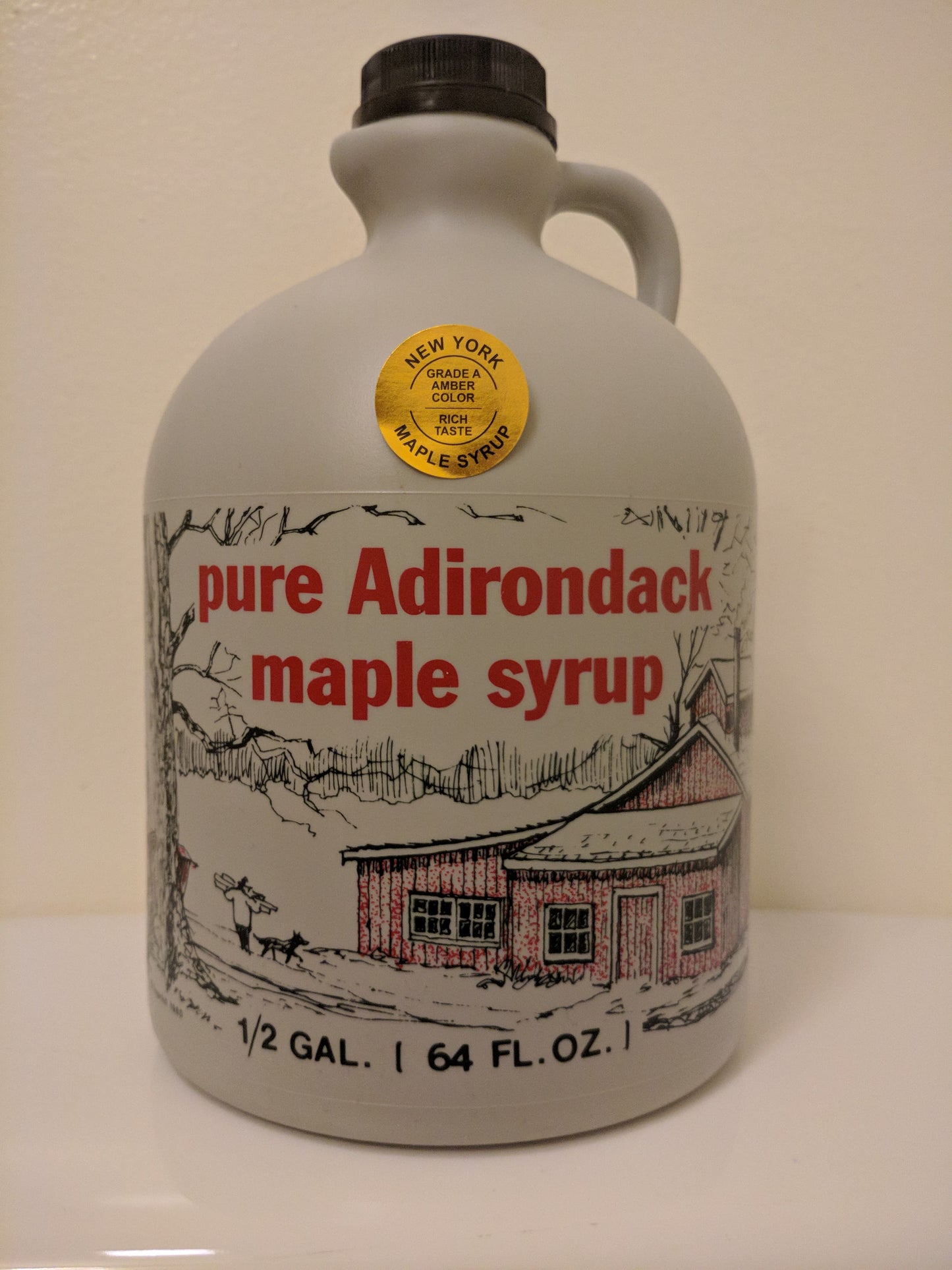 100% Pure Adirondack Maple Syrup Jugs